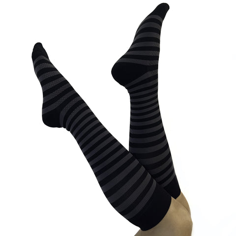 Stripe Graduated Compression Socks - 20-30mmHg - (10 Styles)