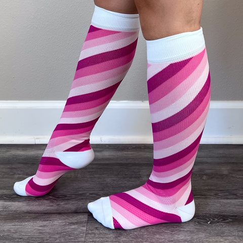 Compression Socks - Pink Swirl